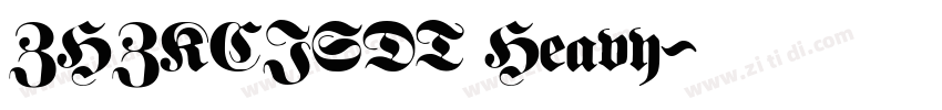ZHZKCJSDT Heavy字体转换
